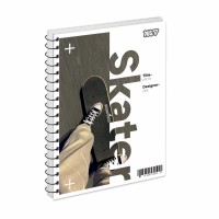 Блокнот пруж. А5 80арк. кліт. карт. обкл. ВД-лак Свобода №152315/Yes/