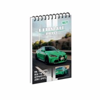 Блокнот пруж. А6 80арк. кліт. карт. обкл. ВД-лак Drive Mode №152481/Yes/