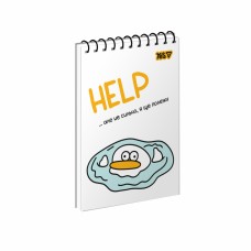 Блокнот пруж. А6 80арк. кліт. карт. обкл. ВД-лак Help №152476/Yes/