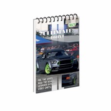 Блокнот пруж. А6 80арк. кліт. карт. обкл. ВД-лак Power Motion №152480/Yes/