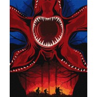 Картини по номерах акрил. "Полювання на монстра" 40х50см №KHO5227/Ідейка/