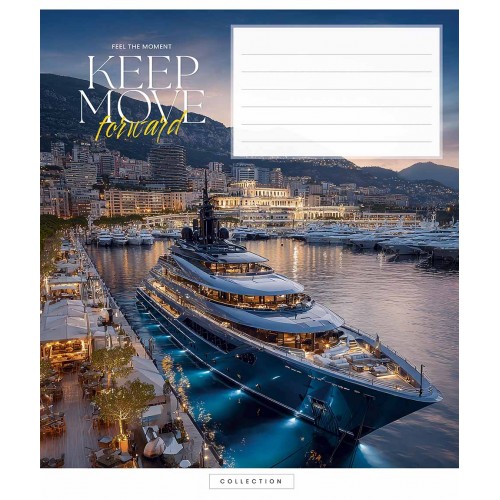 Зошит 18арк. кліт. Школярик "Keep mov forward" ВД-лак №018-3634K(25)(200)