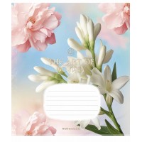 Зошит 18арк. кліт. Школярик "Delicate flowers" ВД-лак №018-3640K(25)(200)