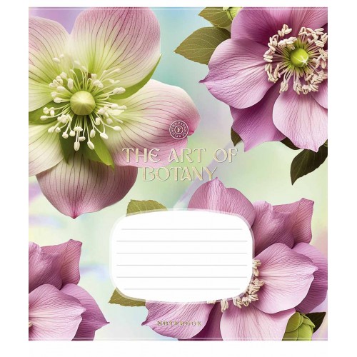 Зошит 18арк. кліт. Школярик "Delicate flowers" ВД-лак №018-3640K(25)(200)