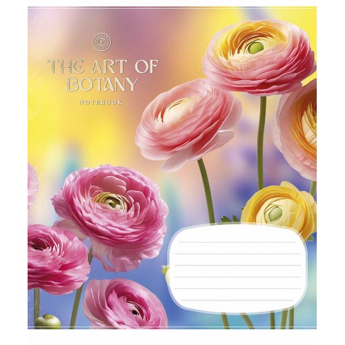 Зошит 18арк. кліт. Школярик "Delicate flowers" ВД-лак №018-3640K(25)(200)