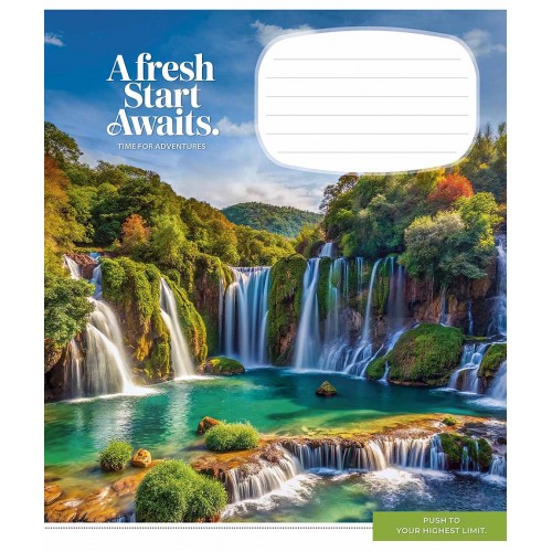 Зошит 18арк. кліт. Школярик "New adventures" ВД-лак №018-3666K(25)(200)