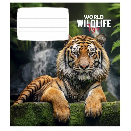 Зошит 18арк. лін. Школярик "Wildlife" ВД-лак №018-3679L(25)(250)