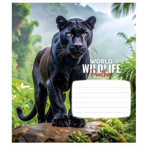 Зошит 18арк. лін. Школярик "Wildlife" ВД-лак №018-3679L(25)(250)