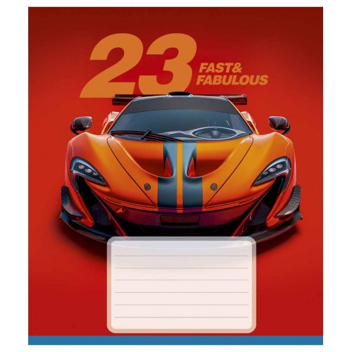 Зошит 18арк. лін. Школярик "Fast&Fabulous" ВД-лак №018-3683L(25)(250)