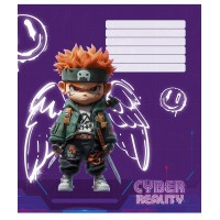 Зошит 18арк. лін. Школярик "Cyber reality (дівч)" виб. УФ-лак №018-3566L(25)(300)