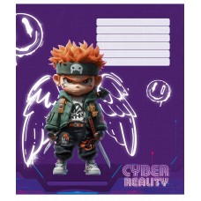 Зошит 18арк. лін. Школярик "Cyber reality (дівч)" виб. УФ-лак №018-3566L(25)(300)