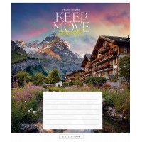 Зошит 24арк. кліт. Школярик "Keep mov forward" ВД-лак №024-3634K(25)(200)