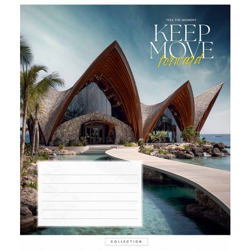 Зошит 24арк. кліт. Школярик "Keep mov forward" ВД-лак №024-3634K(25)(200)