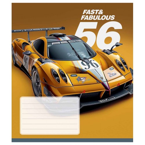 Зошит 24арк. кліт. Школярик "Fast&Fabulous" ВД-лак №024-3683K(25)(250)