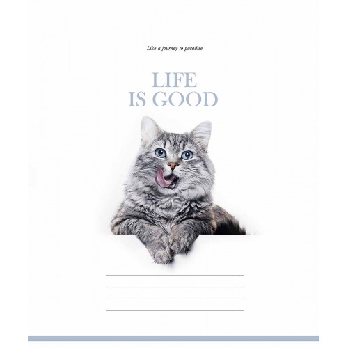 Зошит 60арк. кліт. Школярик "Life is good" ВД-лак №060-3670K(10)(100)