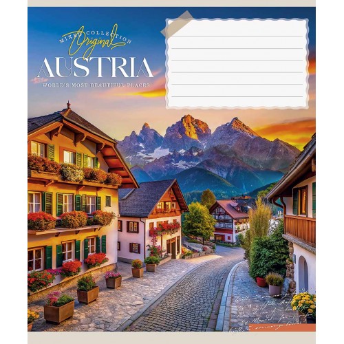 Зошит 24арк. лін. Star "Amazing cities" ВД-лак №024-3669L(25)(200)