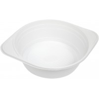 Набір тарілок пласт. супових 500мл білих 10шт