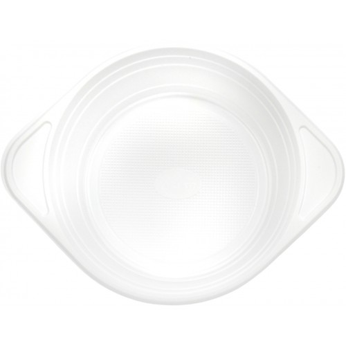 Набір тарілок пласт. супових 500мл білих 10шт