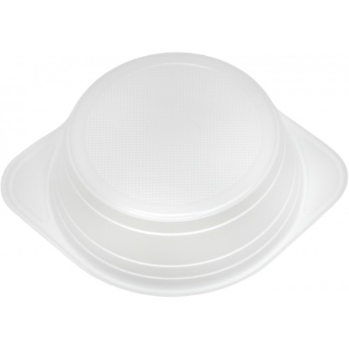 Набір тарілок пласт. супових 500мл білих 10шт