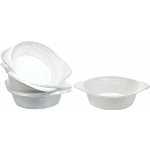 Набір тарілок пласт. супових 500мл білих 10шт