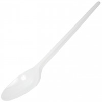 Набір ложок пласт. білих 10шт