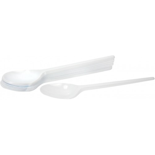 Набір ложок пласт. білих 10шт