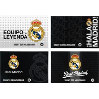 Зошит для малюв. на скобі 12/100 А4 "FC Real Madrid" гібр. лак+УФ №RL26-241/Kite/(20)(200)