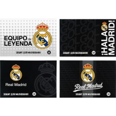 Зошит для малюв. на скобі 12/100 А4 "FC Real Madrid" гібр. лак+УФ №RL26-241/Kite/(20)(200)
