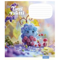 Зошит 12арк. кліт. Школярик "Tutti Frutti" ВД-лак №012-3447K(30)(300)