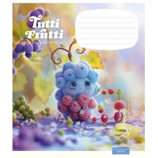 Зошит 12арк. кліт. Школярик "Tutti Frutti" ВД-лак №012-3447K(30)(300)