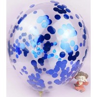 Набір кульок повітр. латексних "Maxi" 6шт з конфетті, асорті №MX630005MIX(1)(24)