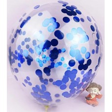 Набір кульок повітр. латексних "Maxi" 6шт з конфетті, асорті №MX630005MIX(1)(24)