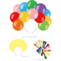 Набір: пласт. тіара, 20 кульок №MX21020128(1)(24)