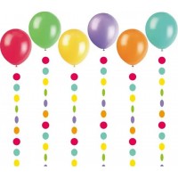 Гірлянда-штора з кульок повітряних №MX21030207(1)(24)