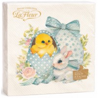 Серветки столові ТМ "La Fluer" 2-х шарові (16шт) Весняний малюк(16)