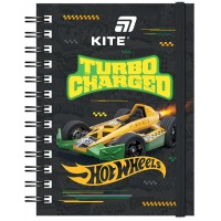 Блокнот пруж. А6 60арк. вирубка Hot Wheels №HW26-229/Kite/(50)