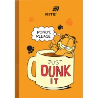 Блокнот А5 40арк. кліт. м'яка обкл. "Garfield" №GF26-091/Kite/(10)