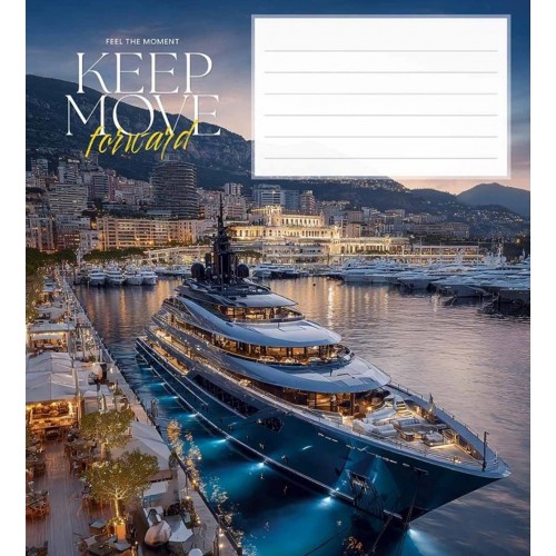 Зошит 24арк. кліт. Школярик "Keep mov forward" ВД-лак №024-3634K(25)(200)