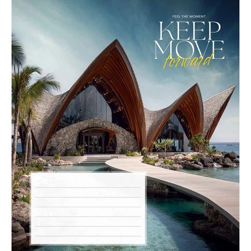 Зошит 24арк. кліт. Школярик "Keep mov forward" ВД-лак №024-3634K(25)(200)