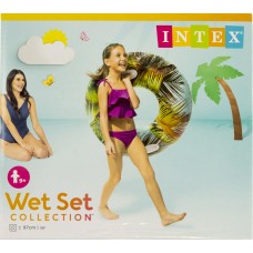 Надувной круг 58263 9+ лет, с ручками, 3 вида, винил, в коробке 97см