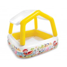 Бассейн 57470 квадратный 157х157х122см со съемной крышей, в коробке 35,5х30,5х10см