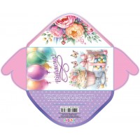 Конверт для грошей "Вітаємо" №КВ25-190/Мандарин/(10)(300)