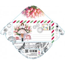 Конверт для грошей "без напису" №КВ25-269/Мандарин/(10)(300)