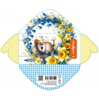 Конверт для грошей "без напису" №КВ25-287/Мандарин/(10)(300)