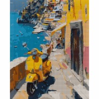 Алмазна мозаїка "Santi" Романтичне узбережжя 40х50см,на підрамнику №956049