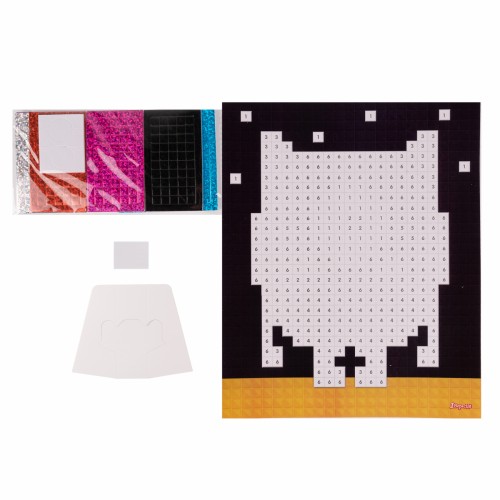 Набір для творч. "1В" "Піксельний Монстрик" аплікація стікерами з фоамірану ЕВА №954582