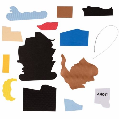 Набір для творч. "1В" "Пірат" аплікація з текстурного фоамірану ЕВА №954584(24)