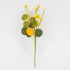 Гілка декор. "Великодня крашанка" 26см жовта №5107-021/yellow(12)