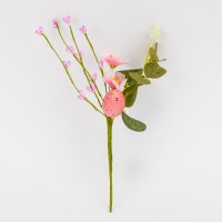 Гілка декор. "Рожева крашанка" 26см  №5107-021/pink