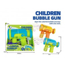 Мильні бульбашки Пістолет,на бат-ці, в кор-ці,20х9х19,5см,2 кольори №P82098(72) КІ